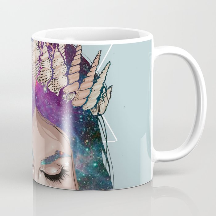 Mermaid Galaxy hair Coffee Mug