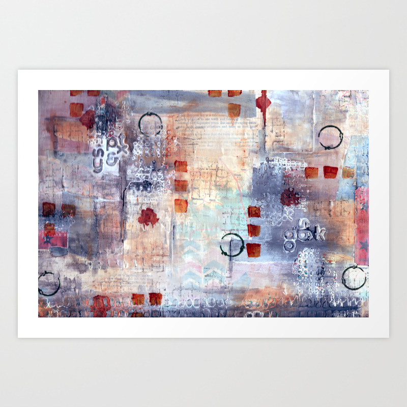 Abstract Collective Lazy Dayz Art Print By Daneneelise Society6
