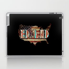 Dad US map Vintage Fathersday 2022 gifts Laptop Skin