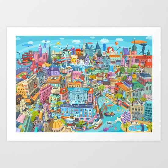 Happy 60th Birthday European Union Art Print