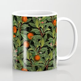 Vintage Exotic Midnight Oranges Botanical Garden Coffee Mug