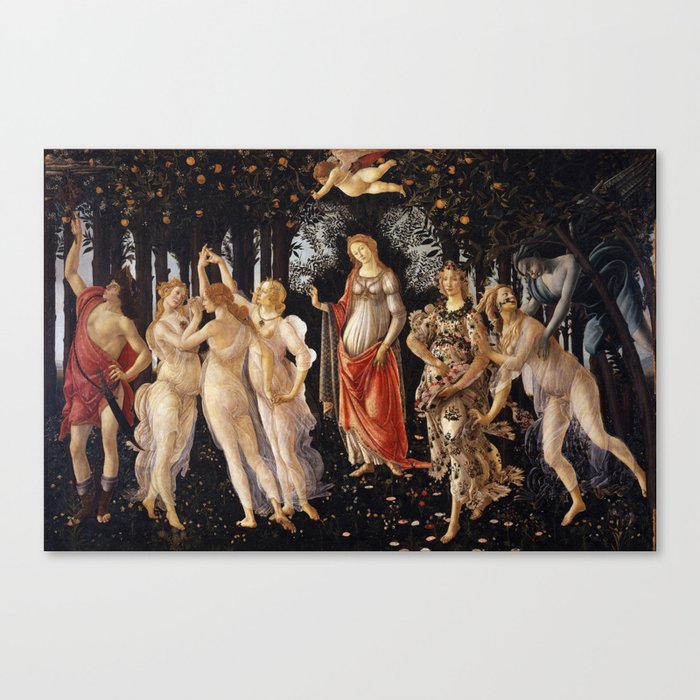 Primavera, Botticelli Canvas Print