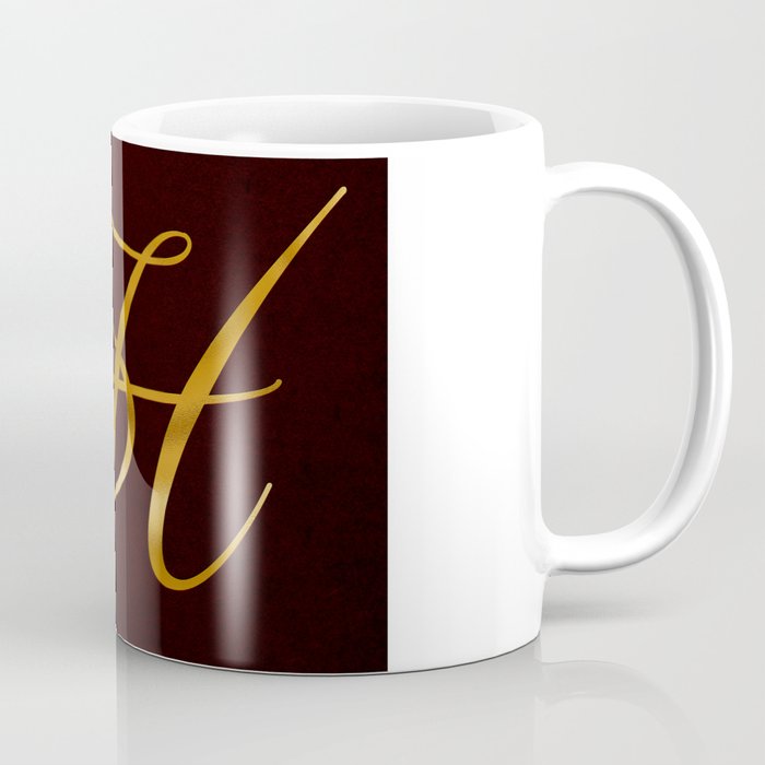 Golden letter H in vintage design Coffee Mug