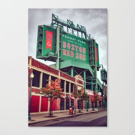 Boston Fenway Park Over Lansdowne Street Canvas Print