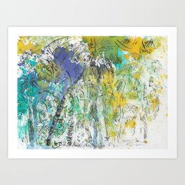 Oasis in the city Art Print