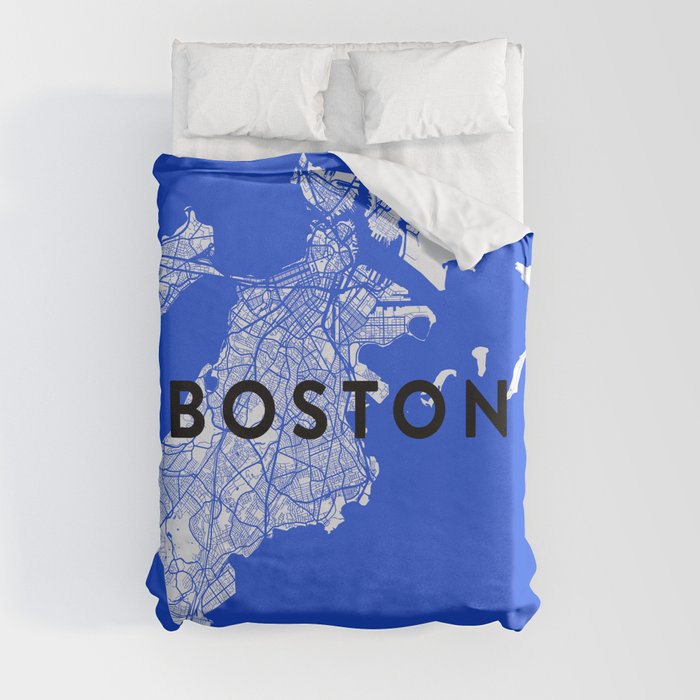 Boston Map Duvet Cover