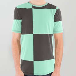 Hip Contrasty Chessboard Makara All Over Graphic Tee
