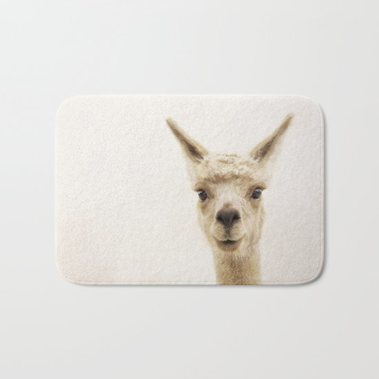 Alpaca Portrait Bath Mat