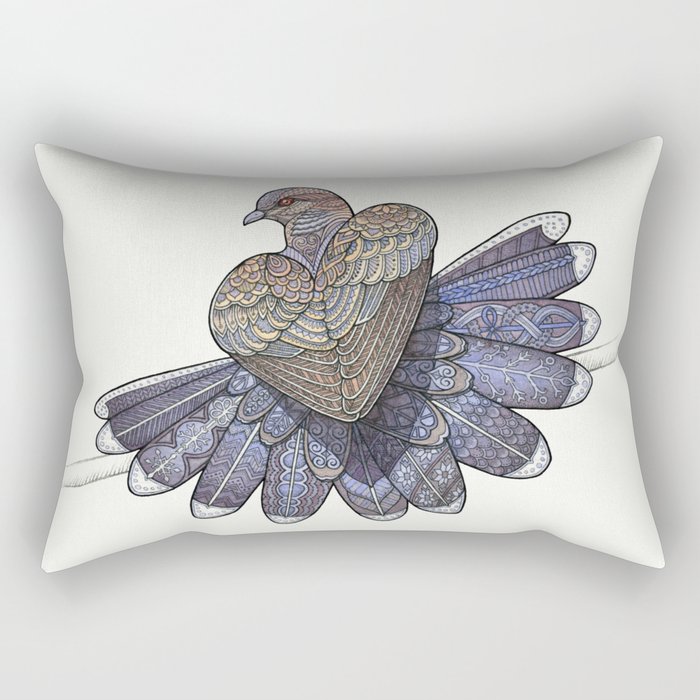 Turtle Dove Rectangular Pillow