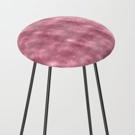 Luxury Pink Sparkle Pattern Counter Stool