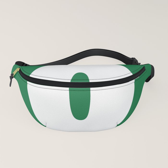 0 (White & Olive Number) Fanny Pack