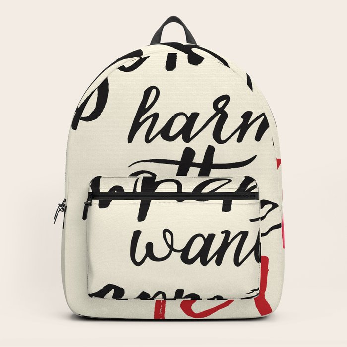 backpack in a sentence