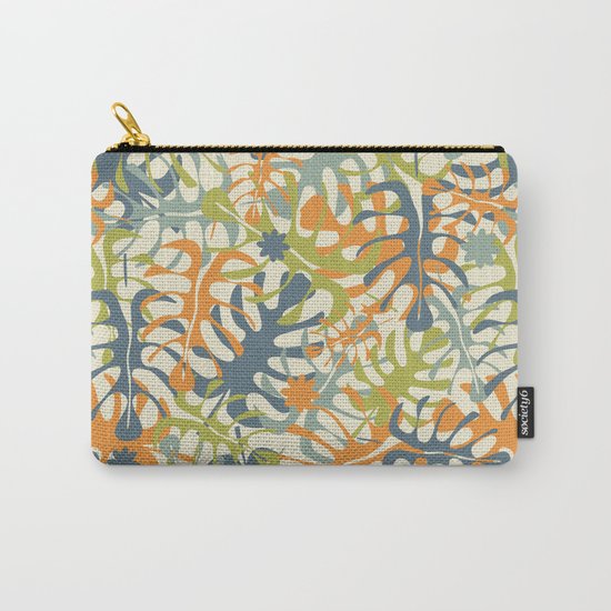 Summer tropical leaves Carry-All Pouch