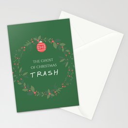 Ghost of Christmas Trash Stationery Card