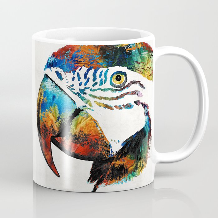 Parrot Head Art By Sharon Cummings Coffee Mug