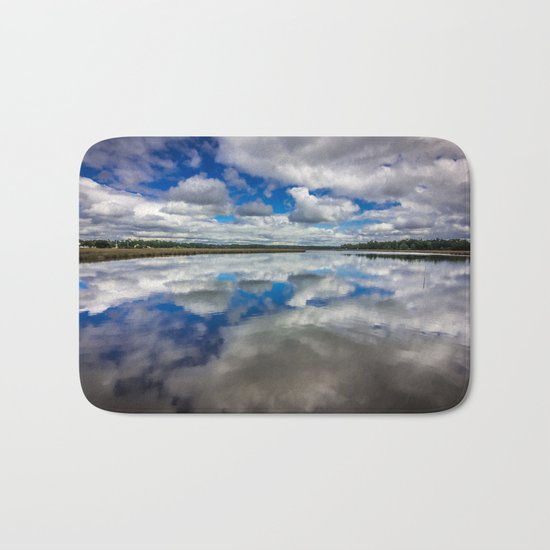 Clouds Reflected Bath Mat