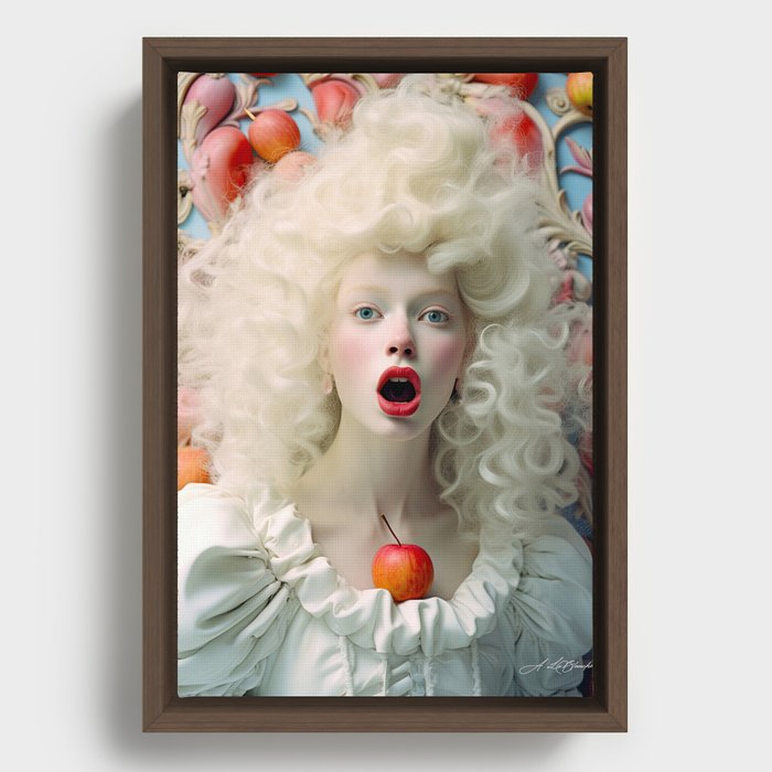LeBlanche 115 Beauty and apple Framed Canvas