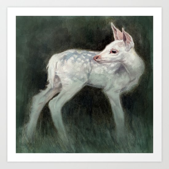 A Forest Ghost Art Print
