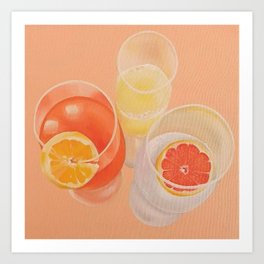 Pink Drinks Art Print