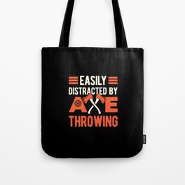 Axe Throwing Funny Tote Bag