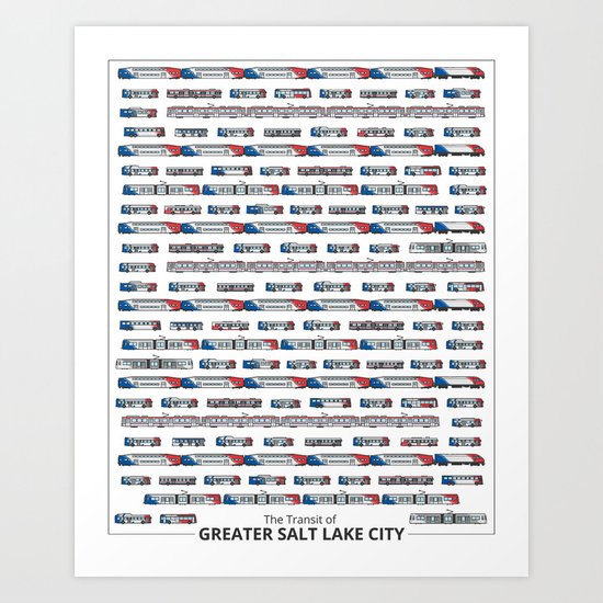 The Transit of Greater Salt Lake City Art Print