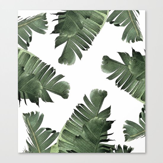 Banana Leaf Frenzy #society6 Canvas Print
