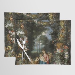 Madonna and Child with young Saint John the Baptist Placemat