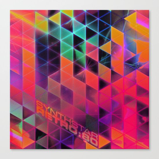 synthstar retro:80 Canvas Print