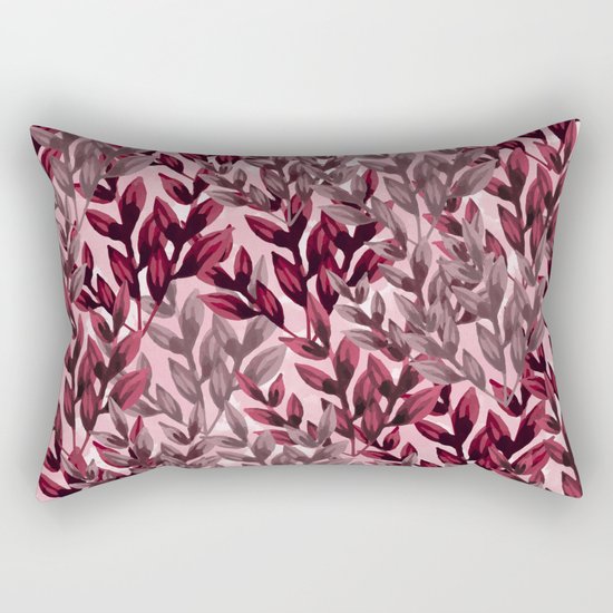 Leaf pattern Rectangular Pillow