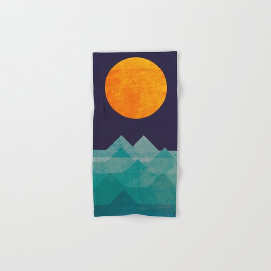 The ocean, the sea, the wave - night scene Hand & Bath Towel