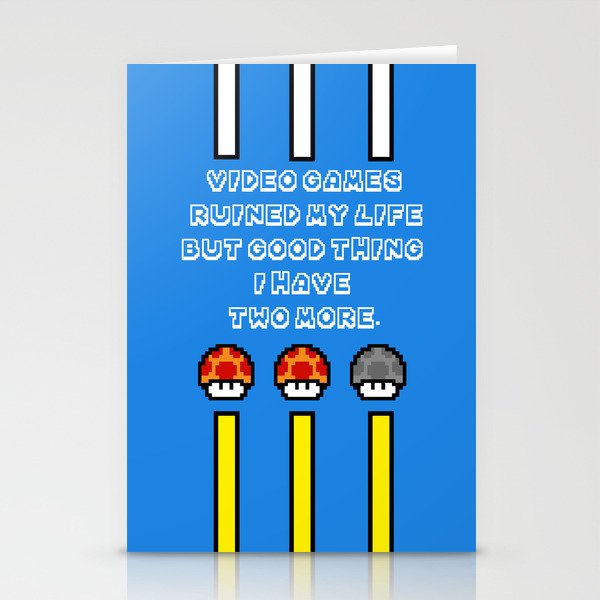 Retro Gaming Stationery Cards