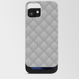 Light Grey and White Abstract Pattern iPhone Card Case