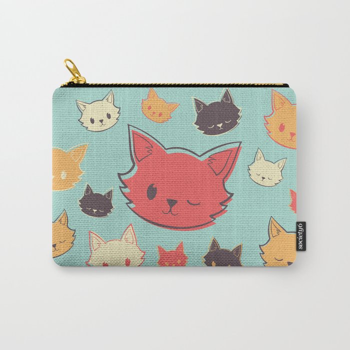 Kitty Wink Carry-All Pouch