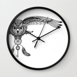 The owl is dreaming Wall Clock