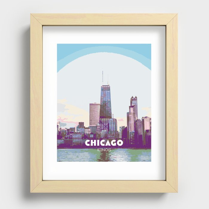Chicago Recessed Framed Print