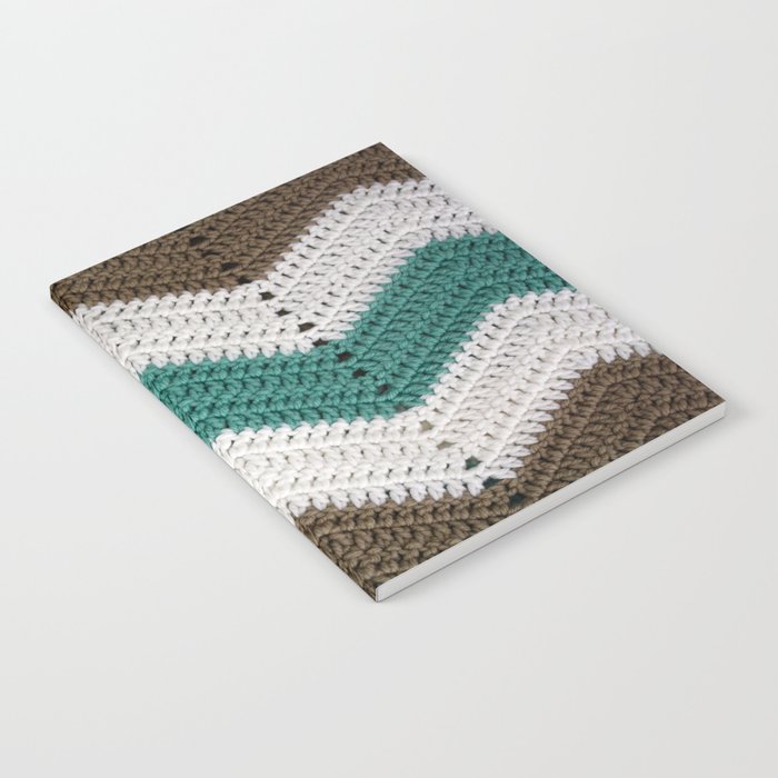 Diagonal Crochet Throw Notebook