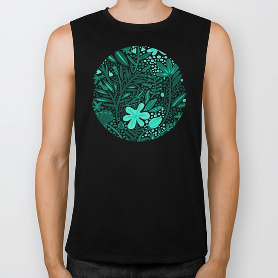Green Garden Biker Tank