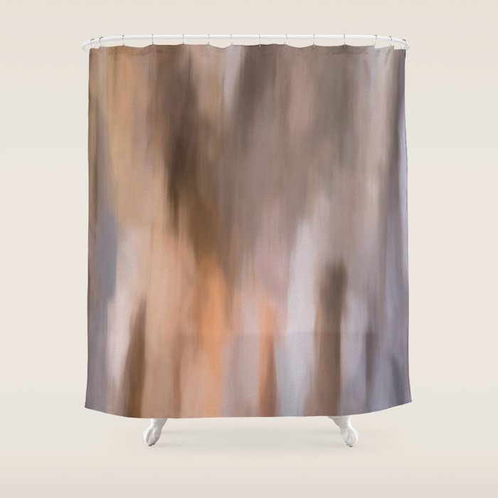Abstract Earth Shades Like Painted On Canvas Shower Curtain By Galerie503