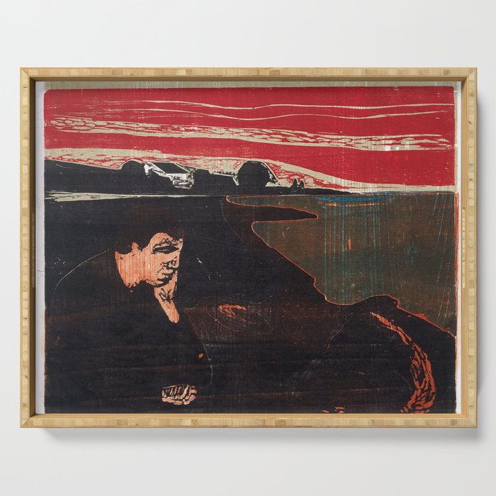 Edvard Munch Evening Melancholy Serving Tray