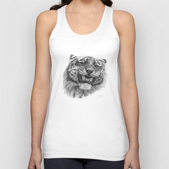 Tiger roar G082 Unisex Tank Top