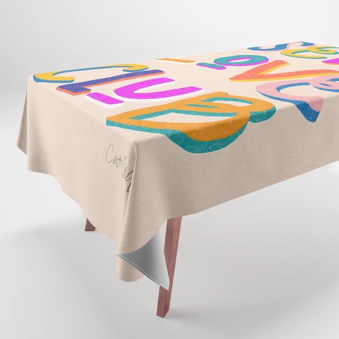 Self Love Club – Rainbow Tablecloth
