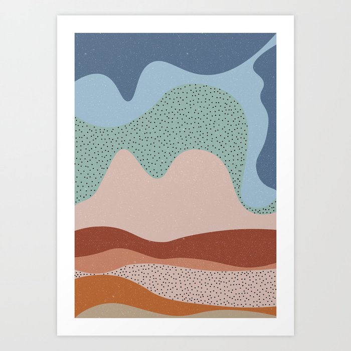 Abstract Skies - Textured Art Print