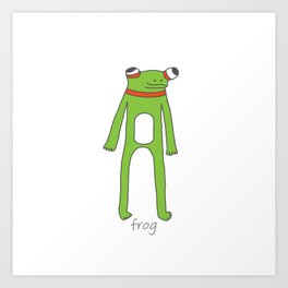 Gerald the Frog Art Print