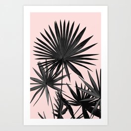 Fan Palm Leaves Jungle #2 #tropical #decor #art #society6 Art Print