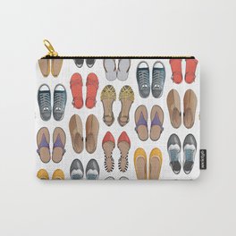 Hard choice // shoes on white background Carry-All Pouch