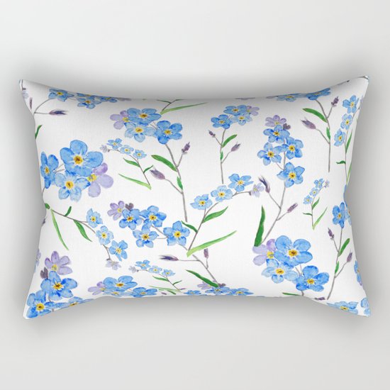 forget me not Rectangular Pillow
