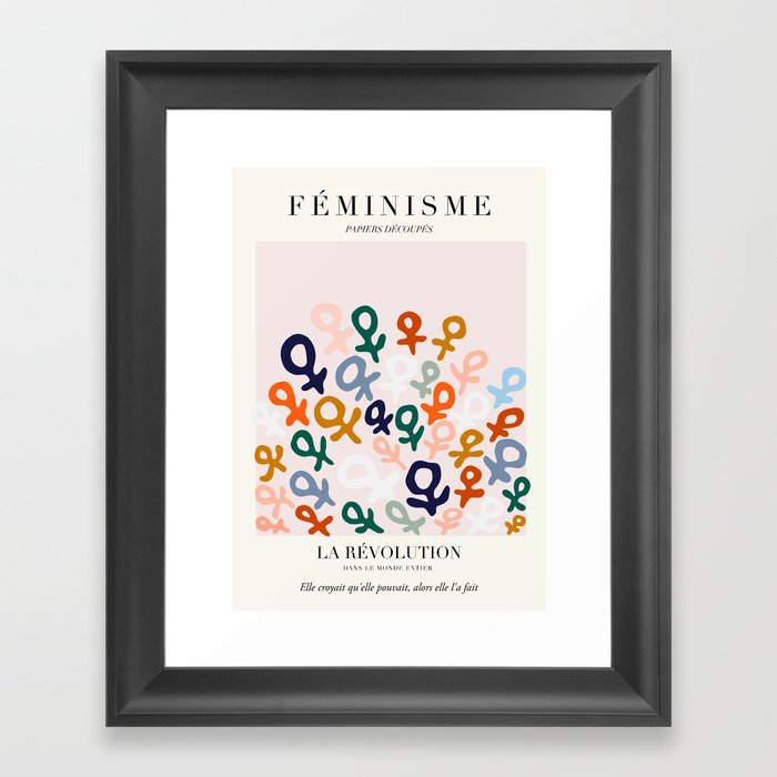 L'ART DU FÉMINISME — Feminist Art — Matisse Exhibition Poster Framed Art Print