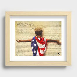 Stars and Stripes 2020 Recessed Framed Print