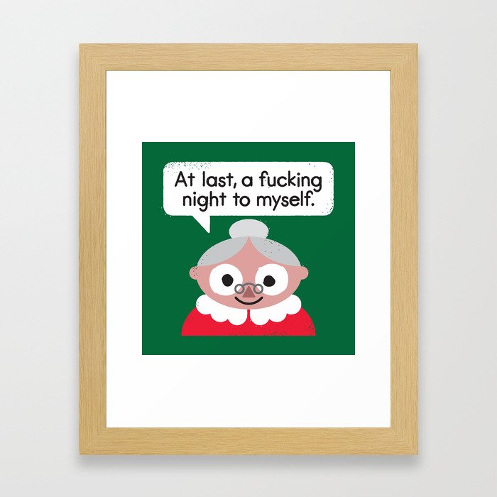 The Claus Come Out Framed Art Print