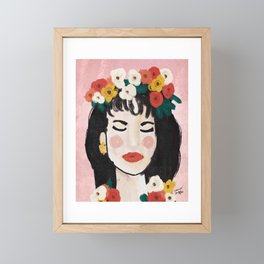 Como La Flor Selena Pop Art Print Framed Mini Art Print